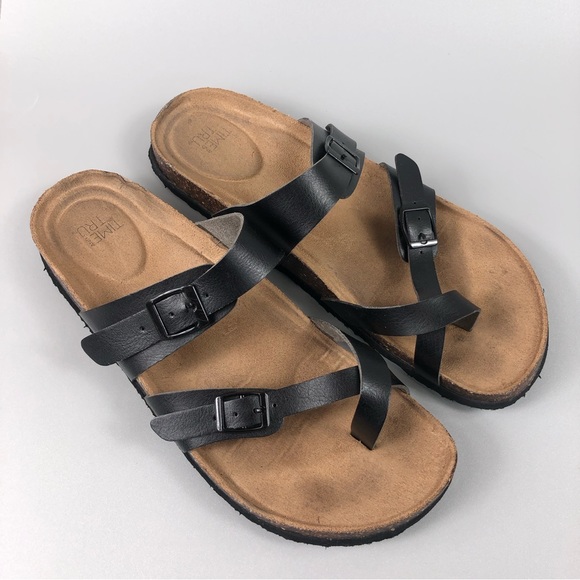 Time and Tru Women’s Footbed Sandals Size 9 - Picture 1 of 8